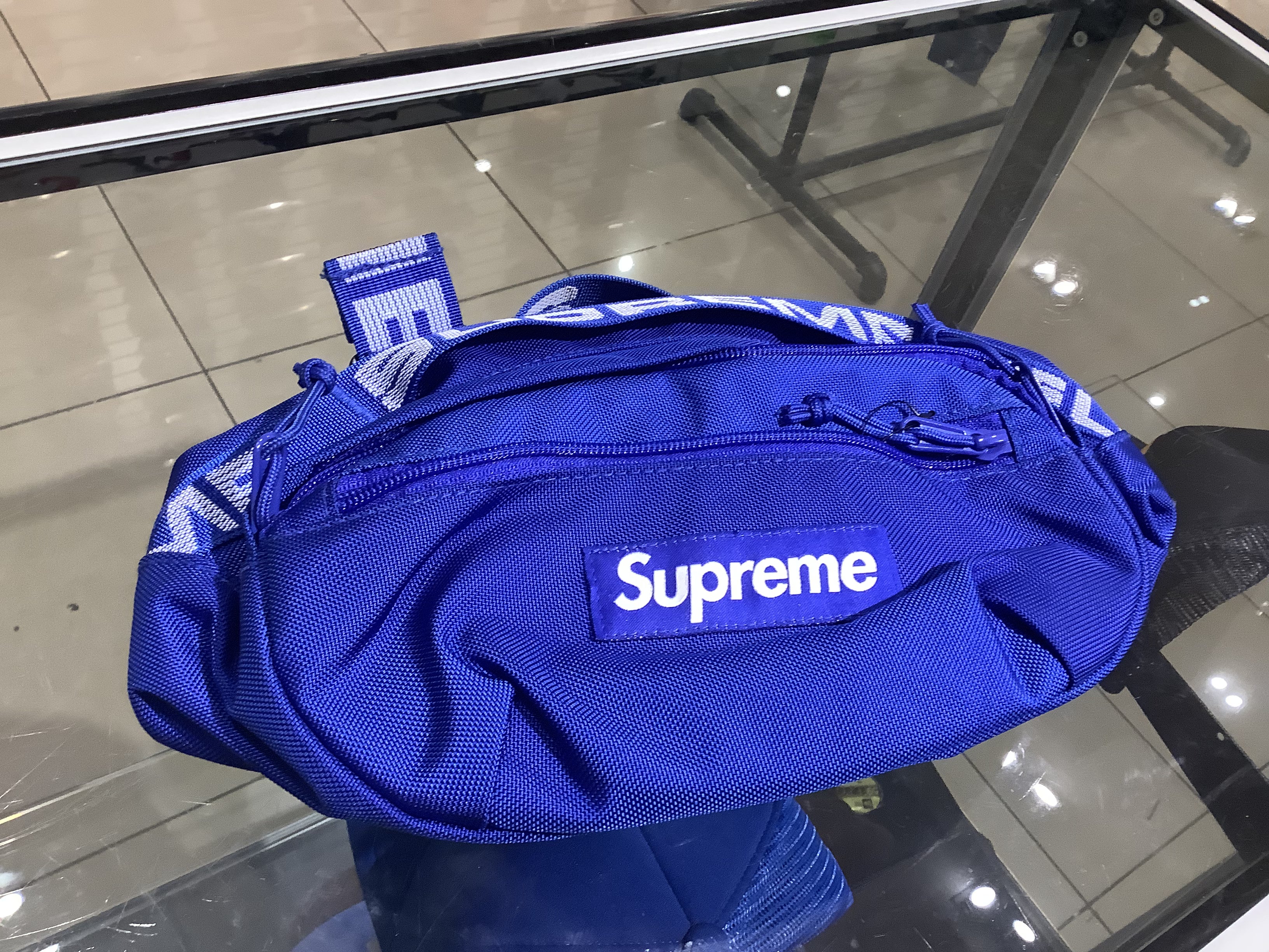 Waist Bag Supreme SS18 Fanny Pack Brand - BLUE