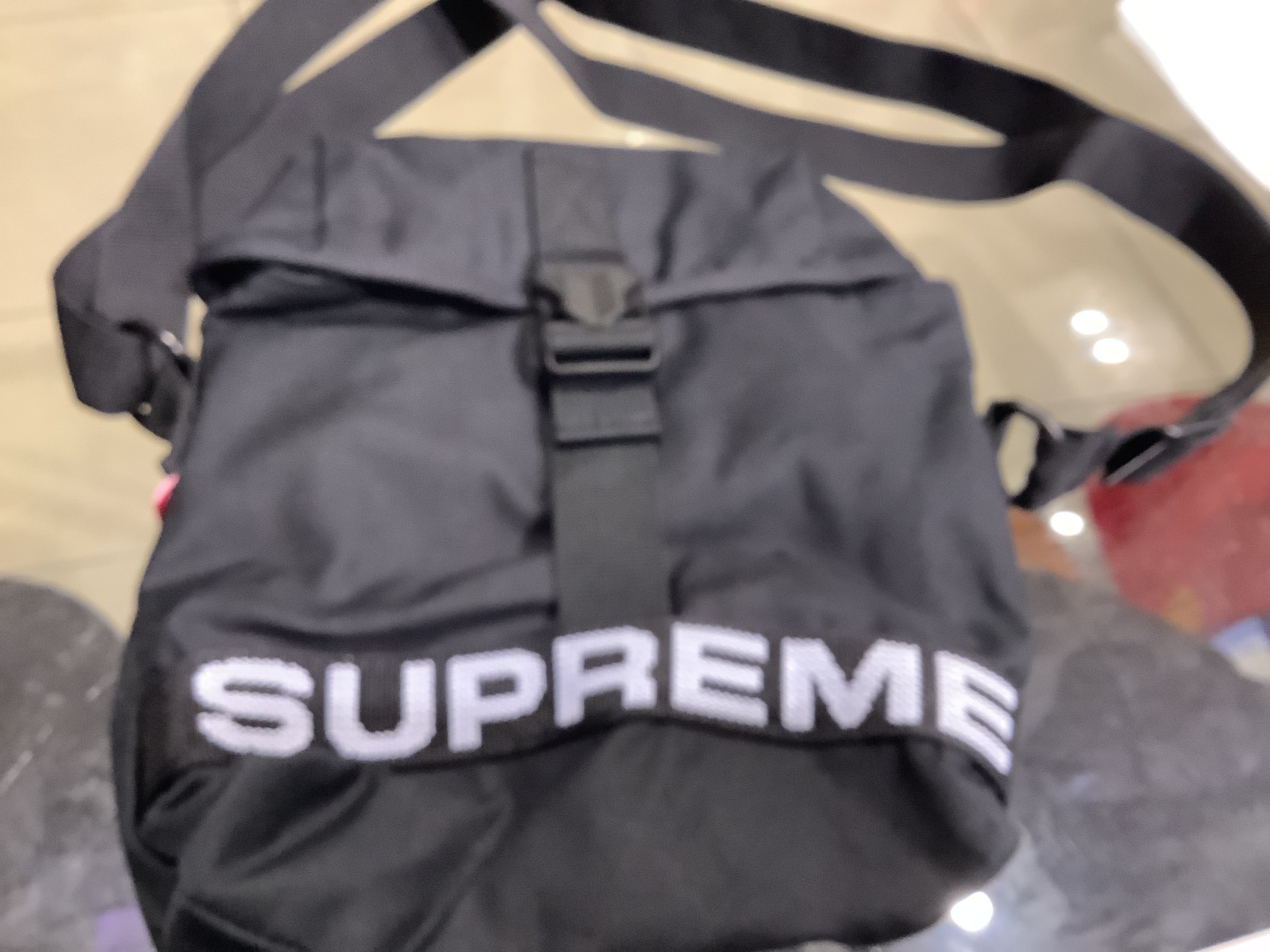 Supreme Military Side Bag Black  (consignment)
