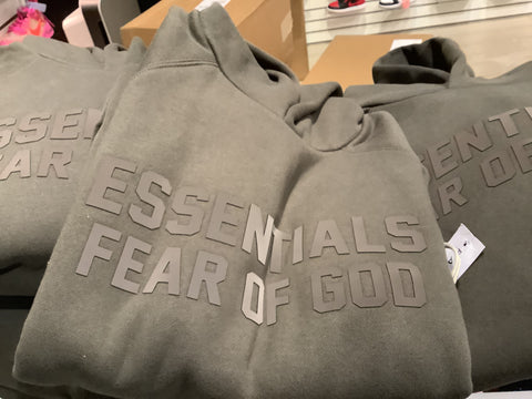 Fear Of God Essentials Hoodie Off Black